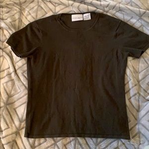 Knitted olive green shirt